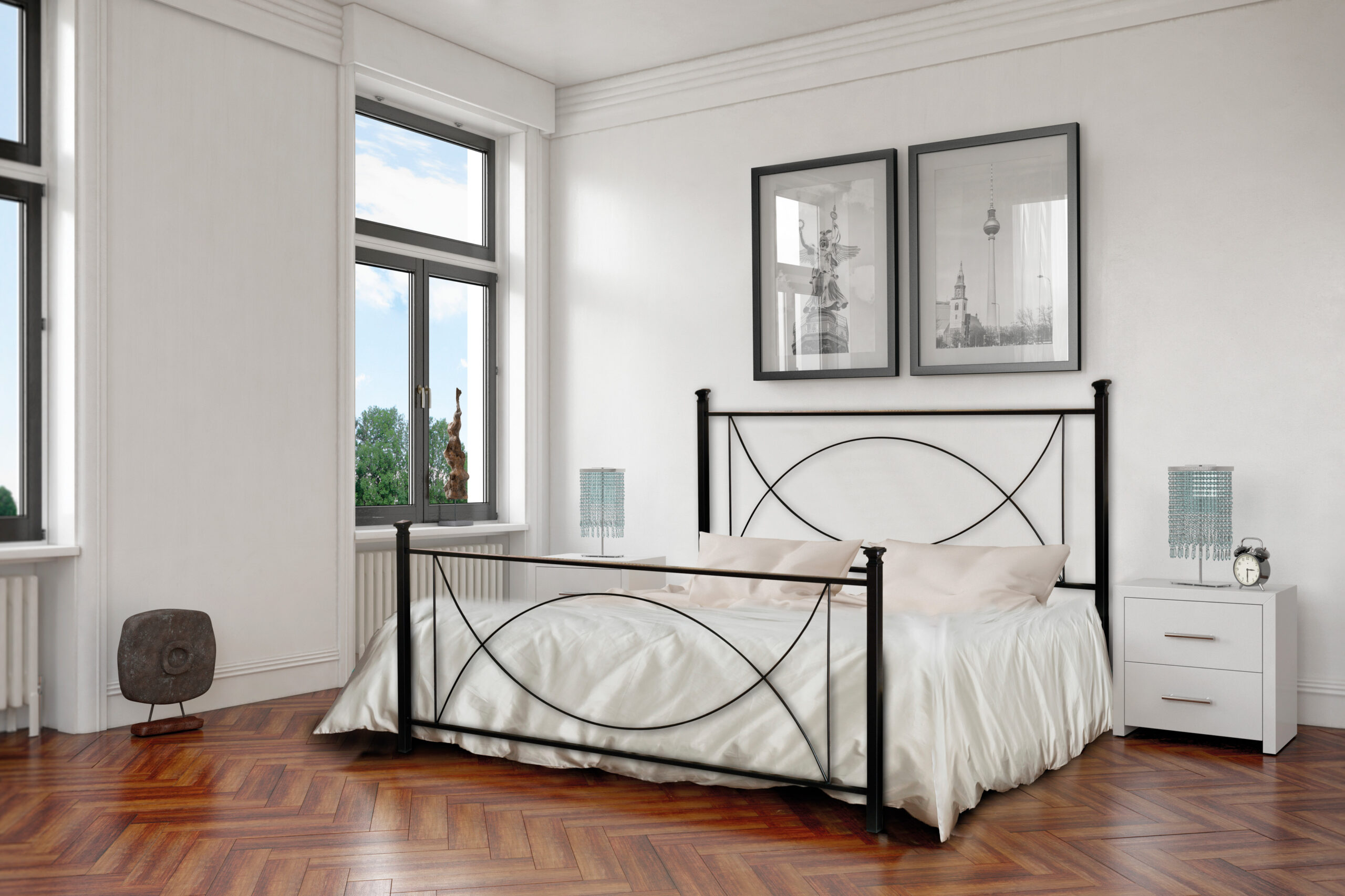 Letto Laguna Letto in ferro matrimoniale Laguna - immagine 1