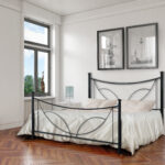 Letto in ferro matrimoniale Tulipano
